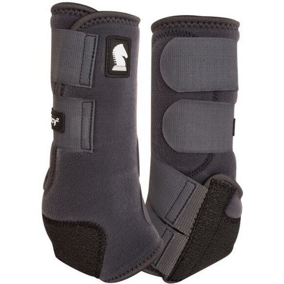 Classic Equine Legacy 2 Protective Boot Hind CLS202 Charcoal Large - Picture 1 of 5